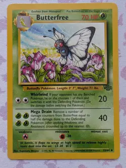 Butterfree - 33/64 - Uncommon - Unlimited - Jungle - Pokemon - Image 1