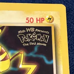Pikachu (Movie Promo) 04/53 Wotc Promo Regular Pokemon TCG Vintage 4 Chunky Pika - Image 3