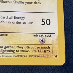 Pikachu (Movie Promo) 04/53 Wotc Promo Regular Pokemon TCG Vintage 4 Chunky Pika - Image 4