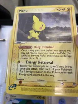 Pokemon TCG Pichu #20/100 Rare CCG EX Sandstorm LP 12 - Image 1