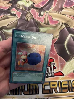 (53) Graceful Dice (EDS-002) Prismatic Secret Rare Yugioh! Card MP - Image 4