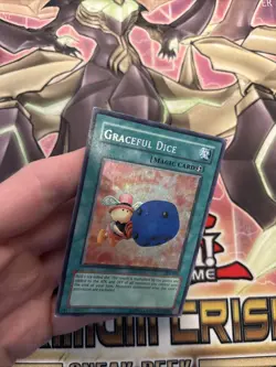 (53) Graceful Dice (EDS-002) Prismatic Secret Rare Yugioh! Card MP - Image 5