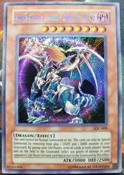Yugioh Chaos Emperor Dragon Envoy Of The End - IOC-000 - Secret Rare 2004 NM - Image 1