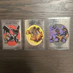 Yugioh Toei Laminated Card Red Eyes Black Dragon Exodia Meteor Black Dragon Set - Image 1