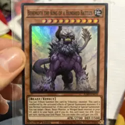 Behemoth the King of a Hundred Battles JUSH-EN050 1st Edition Holo YuGiOh Card - Image 1