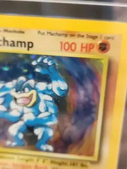 1999 Pokemon Base Set Machamp #8 1st Edition Holo TAG 9 Graded Card - Image 3