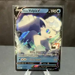 Alolan Vulpix V Pokemon TCG Prize Pack Series Cards #033/195 NM - Image 1