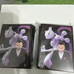 Pokemon Destined Rivals ETB Giovanni & Mewtwo 65 Card Sleeve Packs x2 - Image 1