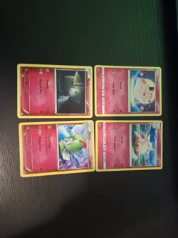 Pokemon Trading Card Game Fairy Type Lot, 4 Assorted Cards. - Image 1