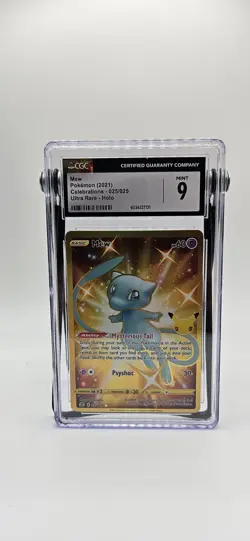 Mew 025/025 Celebrations Full Art Ultra Rare Gold Holo Pokemon Card CGC 9 - Image 1