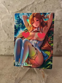 Asuna Trading Card Waifu Goddess Story Anime Girl holo Karte Manga Full Art - Image 1