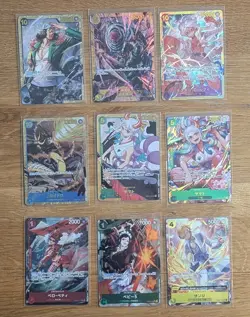 One Piece CCG TCG Japanese SEC and Alt art bundle X9 Cards - Image 1