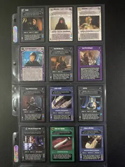 Star Wars CCG SWCCG Enhanced Jabba's Palace Premium 12 Card Set Decipher - Image 1