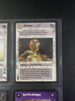 Star Wars CCG SWCCG Enhanced Jabba's Palace Premium 12 Card Set Decipher - Image 4