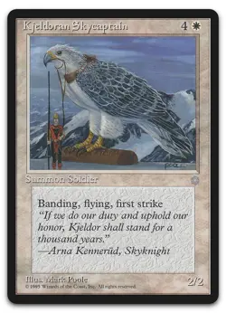 Kjeldoran Skycaptain (NM) Ice Age ICE Magic MTG - Image 1