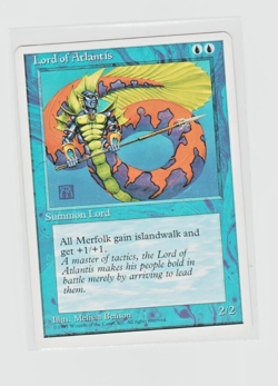 Magic the Gathering ~ MTG ~ 1x Lord of Atlantis ~ M/NM ~ Fourth edition - Image 1