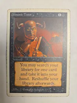 Demonic Tutor Unlimited Edition Regular - Image 1