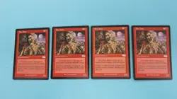 4x FIRE ANTS PLAYSET URZA'S SAGA MAGIC THE GATHERING MTG NM / UNPLAYED - Image 1