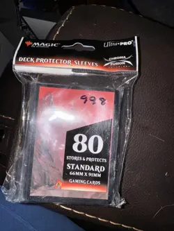 New NIP Ultra PRO Deck Protector Sleeves Magic the Gathering Mana Forest 80 Pack - Image 1