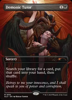 MTG Kieran Yanner Demonic Tutor Non-Foil Edition Secret Lair - Image 1