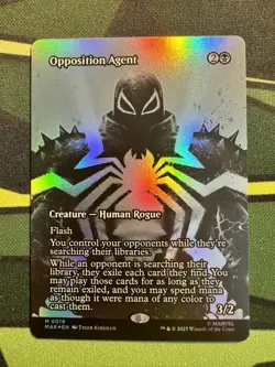 Magic the Gathering - Opposition Agent - Spider Man- Borderless Mythic Foil - Image 1