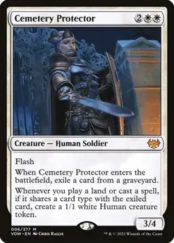 1x Cemetery Protector - Foil NM Eng MTG - Crimson Vow - Image 1