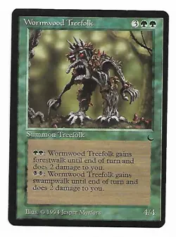 Magic the Gathering ~ MTG ~ 1x Wormwood Treefolk ~ M/NM ~ THE DARK - Image 1