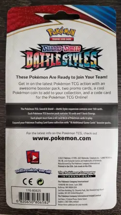 Pokemon TCG Battle Styles Blister Pack Toxtricity and Toxel Promo 820650806582 - Image 2