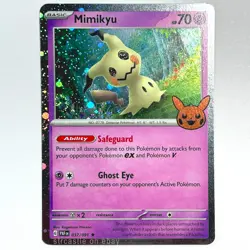 Mimikyu Cosmos Holo Rare 037/091 Pokemon TCG Trick or Trade NM-MINT - Image 1