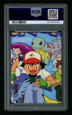 1999 Topps Pokemon Animated Series #1 Jesse TV9 Full Art Holo Foil - PSA 9 - Image 2