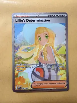 Pokemon TCG Lillie’s Determination Mega Evolution 184/132 SAR English MINT - Image 1
