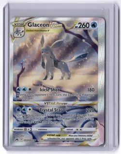 Glaceon VSTAR GG40/GG70 Ultra Rare Holo NM Pokemon Crown Zenith: Galarian Galler - Image 1
