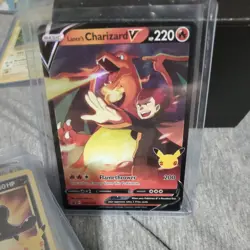 Pokemon TCG Celebrations Lance's Charizard V SWSH133 Black star promo NM - Image 1