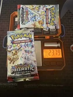 Heavy Pokemon Prismatic Evolution Pack 23.79 And 23.89G !! Possible God Pack !U! - Image 1