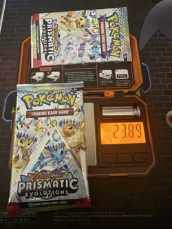 Heavy Pokemon Prismatic Evolution Pack 23.79 And 23.89G !! Possible God Pack !U! - Image 3