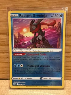 Radiant Greninja Pokemon SWSH10 Astral Radiance Radiant Rare - Image 1