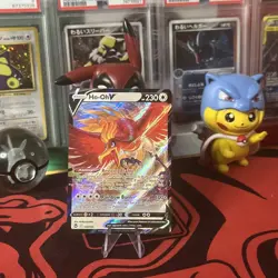 Ho-oh V 140/195 Silver Tempest Holo Ultra Rare Pokemon TCG Near Mint Condition - Image 1