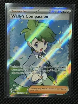 Pokemon TCG Wally's Compassion Full Art 176/132 Mega Evolution NM - Image 1