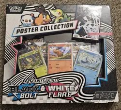 Pokemon TCG - Black Bolt and White Flare Poster Collection Box - Sealed NEW - Image 1