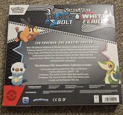 Pokemon TCG - Black Bolt and White Flare Poster Collection Box - Sealed NEW - Image 2