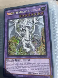 Albion the Sanctifire Dragon MP24-EN082 Prismatic Secret Rare 1st Edition Yugioh - Image 2