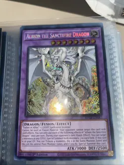 Albion the Sanctifire Dragon MP24-EN082 Prismatic Secret Rare 1st Edition Yugioh - Image 3