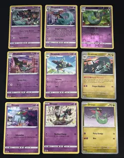 Pokemon TCG Dragapult Evolution Line Lot: 9 Card Collection Set - Image 1
