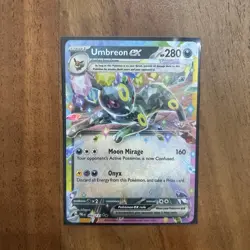 Pokemon TCG Umbreon EX 060/131 Double Rare Holo Card Prismatic Evolutions - Image 1