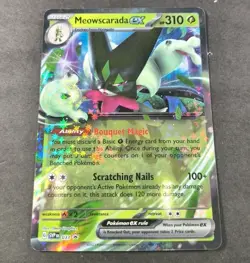 Pokemon Meowscarda EX Black Star Promo Holo Card SVPEN 033 NM - Image 1