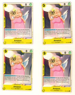 Set Of 4 Amazon OP05-099 UC Awakening Of The New Era One Piece Trading Card - Image 1