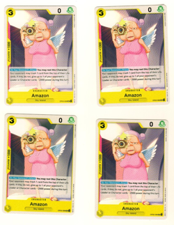 Set Of 4 Amazon OP05-099 UC Awakening Of The New Era One Piece Trading Card - Image 3