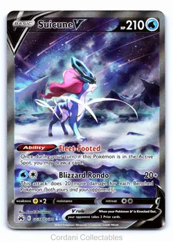Suicune V GG38/GG70 - Crown Zenith Galarian Gallery - Pokemon Card - Near Mint - Image 1
