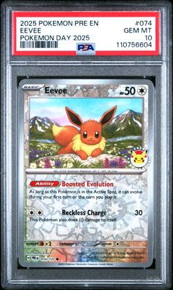 Eevee 074/131 - Pokemon Day 2025 Promo - Pokemon Card - PSA 10 Gem Mint 💎 #2 - Image 1