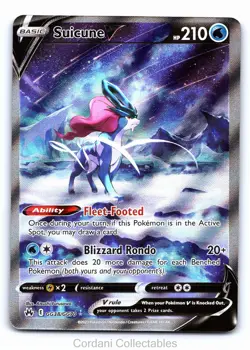 Suicune V GG38/GG70 - Crown Zenith Galarian Gallery - Pokemon Card - NM #4 - Image 1